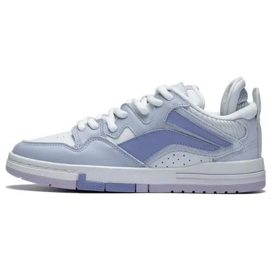 LiNing Wei Wu PRO Anti-Slip Wear-Resistant Low-Top Skateboard Shoes Women's Gray White Purple