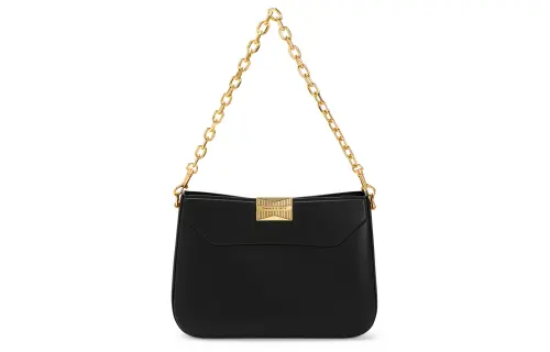CHARLES&KEITH Polyurethane Shoulder Bag Women's Black/Brick/White