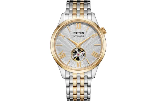 CITIZEN Mechanical Movement Stainless Steel Strap Watch Unisex White Dial
