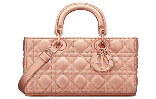 DIOR Lady D JOY Sheepskin Handbag Shoulder Bag, Crossbody Bag, Handbag Medium Women's Neon Pink
