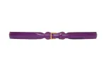GUCCI Horsebit Leather Belts Women's Purple Width 2.3cm