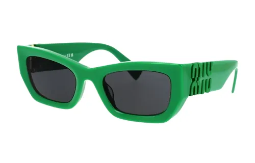 【Zoomed Imagery】raised-logo rectangular sunglasses