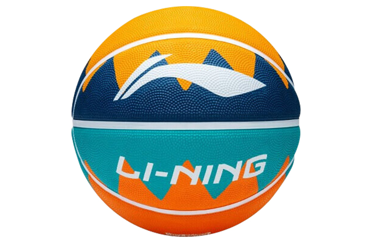 Li Ning Indoor, Outdoor, All Size 7 Ball Kids’ Basketball Yellow Green & Blue Multicolor Rubber