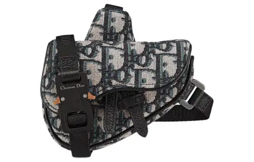 DIOR Saddle Oblique Print Saddle Bag, Crossbody Bag, Shoulder Bag Men's