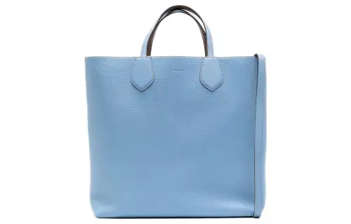 GUCCI Grain Textured Leather Tote Bag, Shopping Bag, Shoulder Bag, Crossbody Bag, Handbag Women's Blue