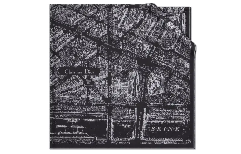 DIOR Knit Scarves Women's Black