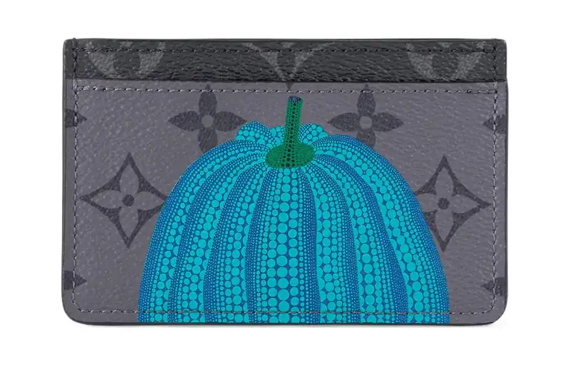 LOUIS VUITTON Lv X Yk Porte Carte Simple Pumpkin Print
