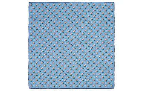 GUCCI Interlocking Scarves Men's Light Blue