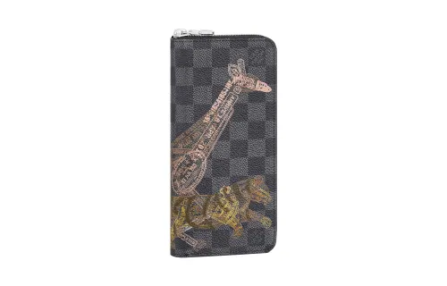 LOUIS VUITTON Coated Canvas Wallet Women's Gray