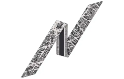 DIOR Silk Scarves Women's White