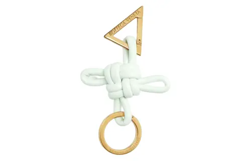 Bottega Veneta Logo Engraved Knotted Keyring