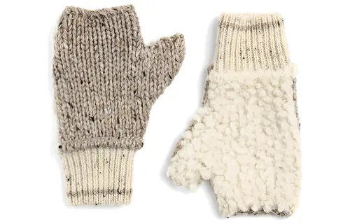 Bottega Veneta Knit Gloves Men's Beige