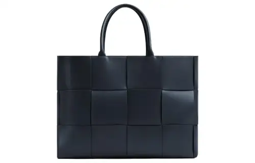 Bottega Veneta ARCO Cow Leather Tote Bag, Shopping Bag, Handbag Large Men's Dark Blue