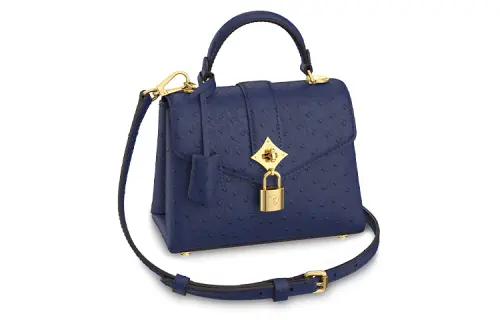 LOUIS VUITTON Rose Des Vents Ostrich Leather Rose Shoulder Bag, Crossbody Bag, Handbag In The Wind Mini Women's