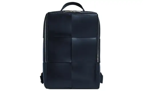 Bottega Veneta ARCO Cow Leather With Fabric Storage Bag Backpack Double Shoulder Men's Space Gray