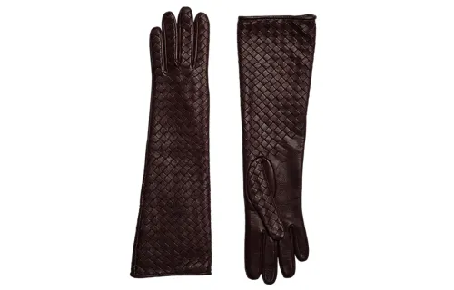 Bottega Veneta Gloves Women's Red Brown