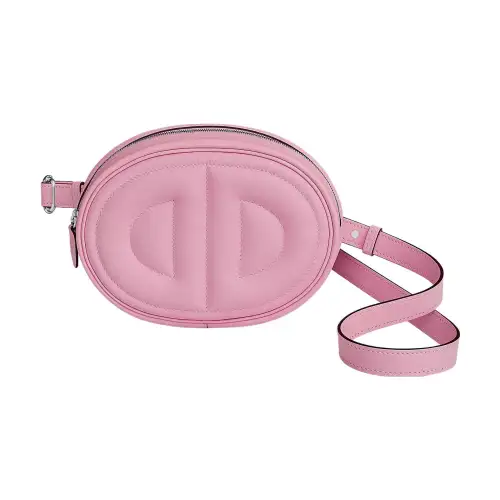HERMES Basket Bag Swift Calfskin Shoulder Bag, Crossbody Bag, Fanny Pack Small Women's X9 Mauve Sylvestre Mallow Purple