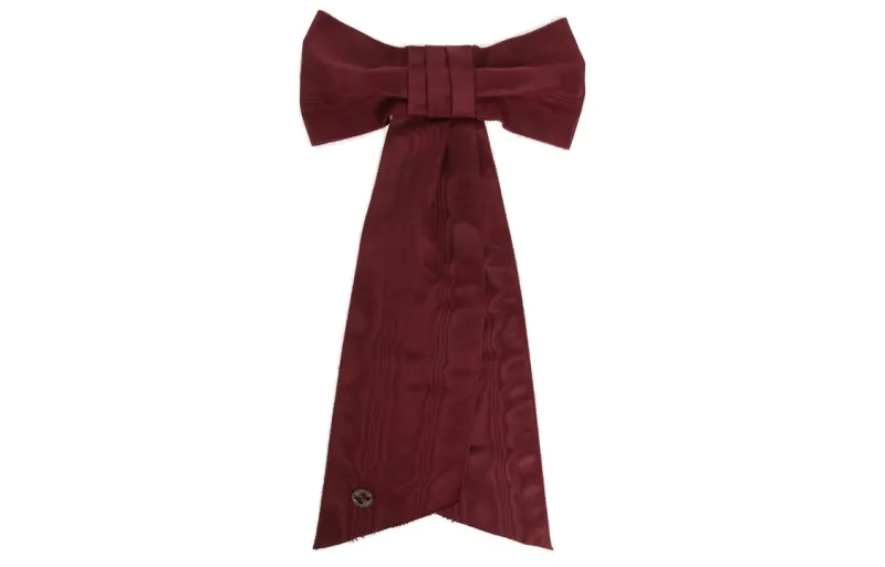 GUCCI Bow Ties Women's Burgundy
