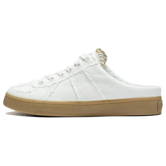 LINING Yunchuan Skateboard Shoes Women's Low-Top Ecru