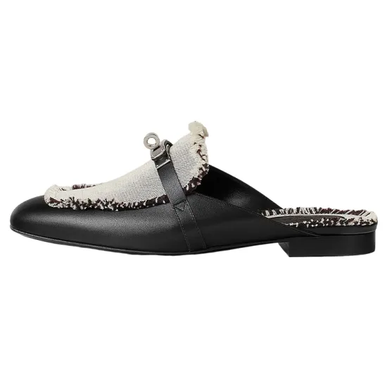 HERMES Closed Toe Slippers Women's