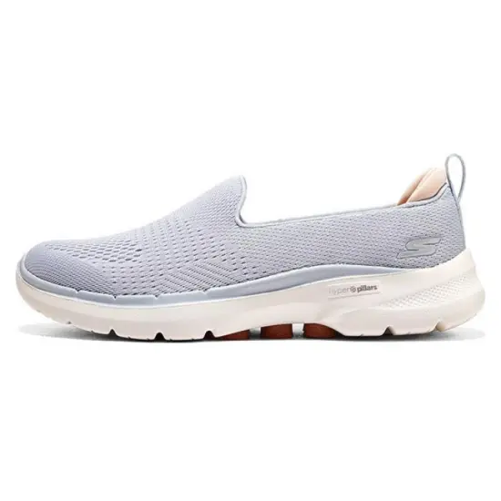 Skechers Go Walk 6 Slip In Fabulous View 'Light Grey Pink' Women's