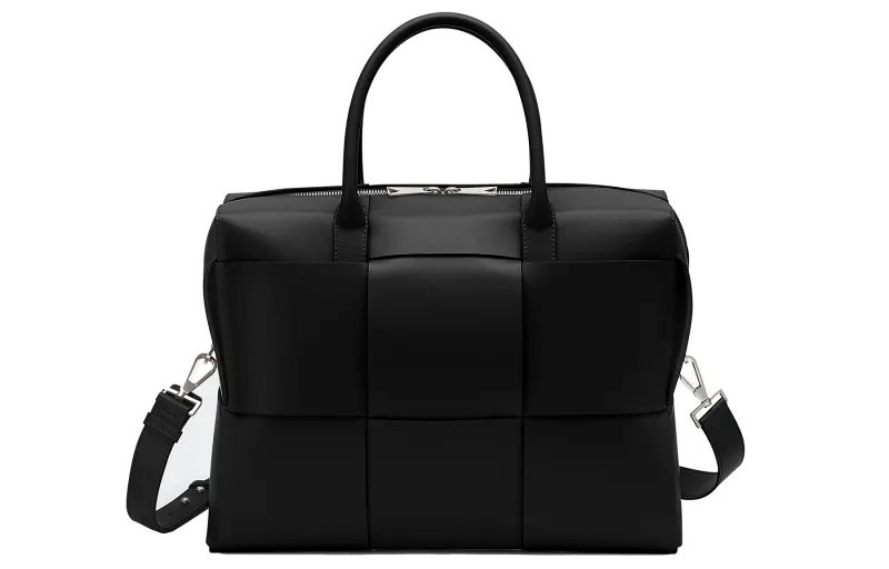 Bottega Veneta ARCO Calfskin Briefcase, Shoulder Bag, Crossbody Bag, Handbag Men's Black
