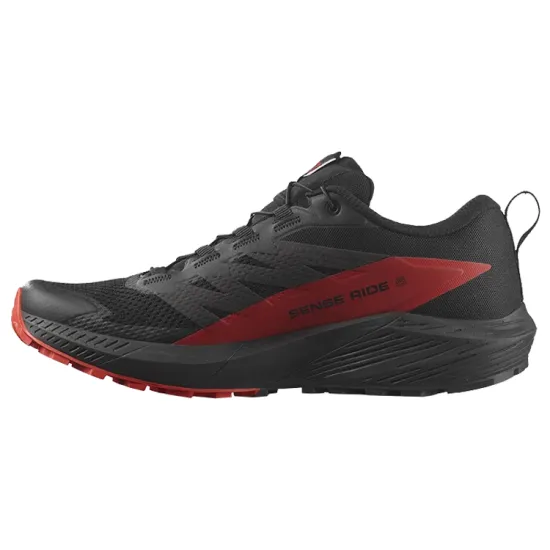 SALOMON Sense Ride 5 Running Shoes Men Low-top Black/Red