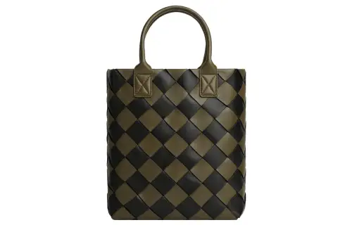 Bottega Veneta Cabat Lambskin Shoulder Bag, Crossbody Bag, Handbag Medium Women's Mustard Yellow/Black