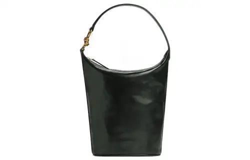 Bottega Veneta Calfskin Handbag, Shoulder Bag Women's Dark Green
