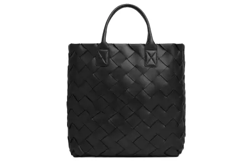 Bottega Veneta Cabat Lambskin Tote Bag, Shopping Bag, Handbag Large Women's Black