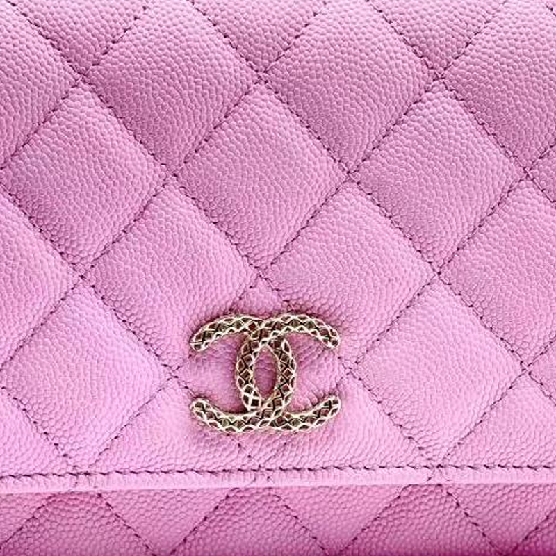 Женская сумка Chanel WOC (розовая) — фото 2
