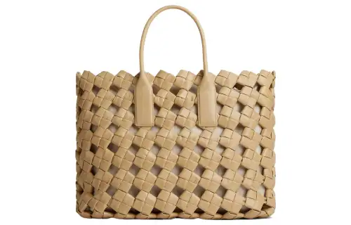 Bottega Veneta Calfskin Tote Bag, Shopping Bag, Shoulder Bag, Crossbody Bag, Handbag Women's Pink