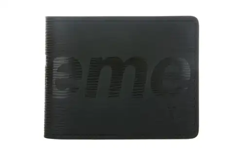 LOUIS VUITTON Supreme Collaboration Epi Leather Card Holder, Wallet Men's Black