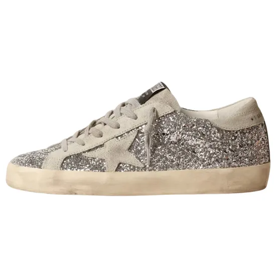 Golden Goose Super-Star Glitter Sneakers