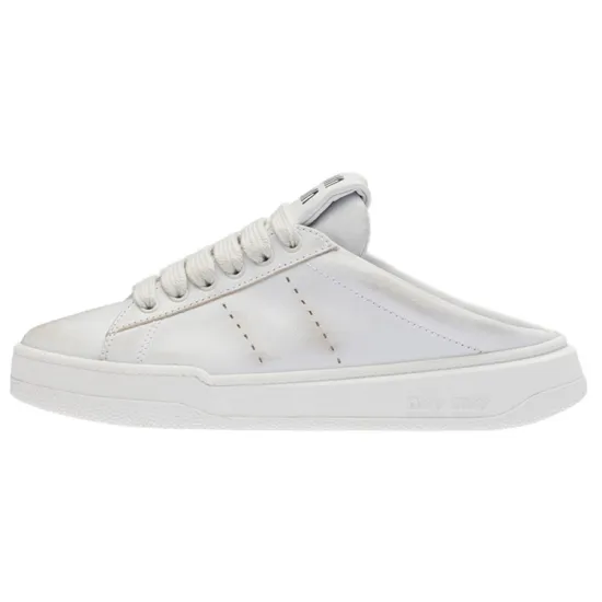 MIU MIU Wrap toe Slippers Women's White