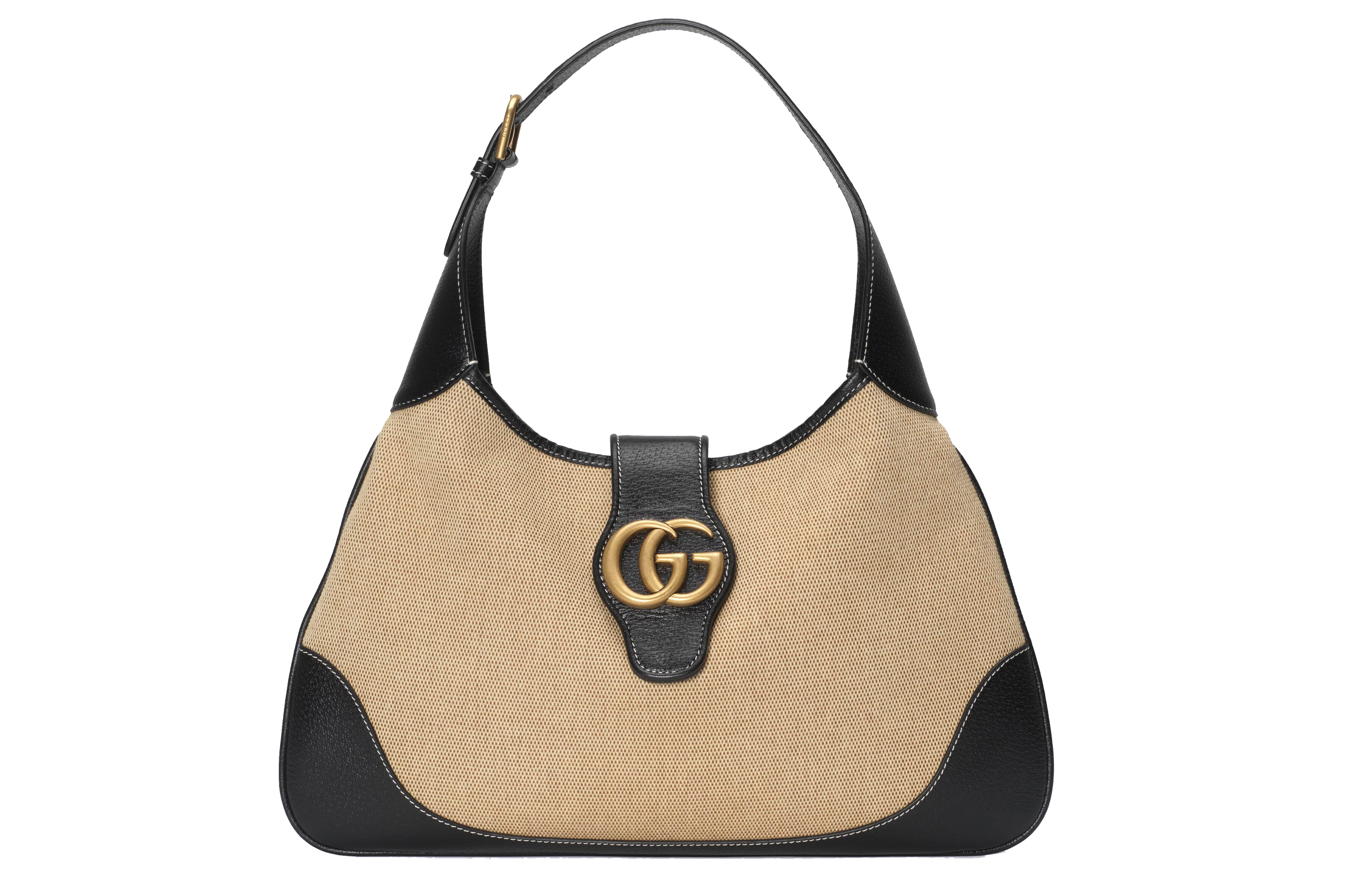 GUCCI Gucci, adjustable straps, shopping bag, purse, beige black one-shoulder bag, with your logo imprint, pre-sale