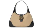 GUCCI Aphrodite Canvas With Leather Canvas Bag, Handbag, Shoulder Bag Medium Women's Beige/Black