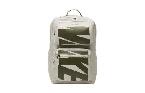 Nike Letter Print Fabric Backpack Regular Unisex White