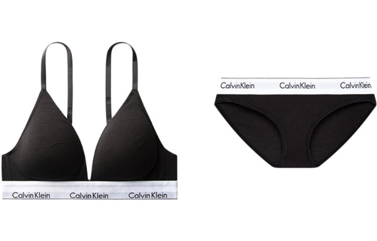 Женская футболка CALVIN KLEIN Logo (черная)