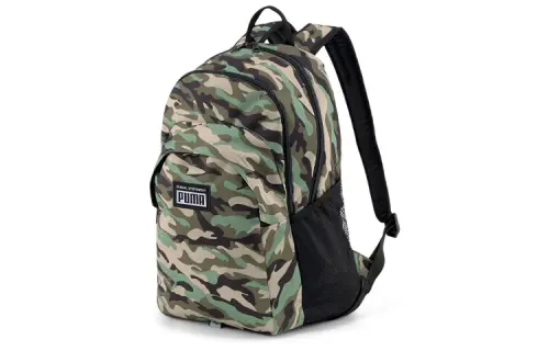 PUMA Fabric Backpack Regular Unisex Dark Green Camouflage