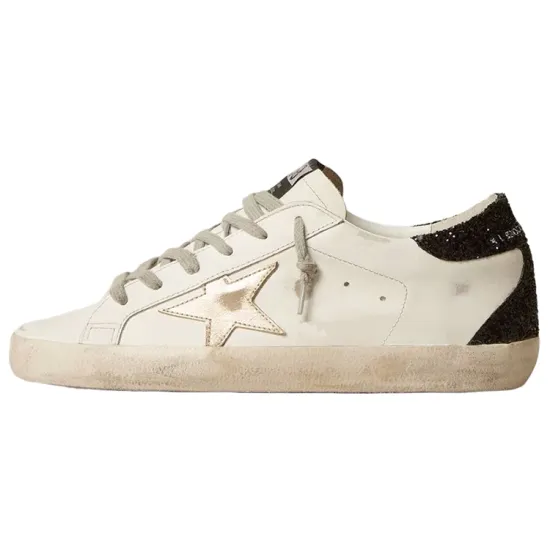 Golden Goose Super-Star Glittered Sneakers