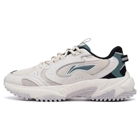LINING Star Wind Casual Shoes Men Low-Top White Gray/Green