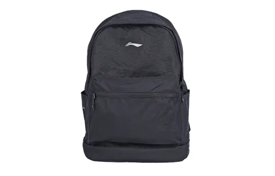 Li Ning Sports Life Collection Polyester Backpack Regular Unisex Pure Black