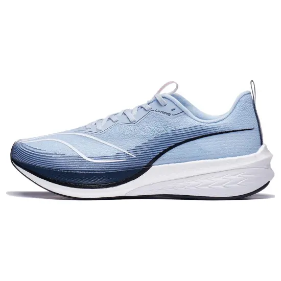 LiNing Red Hare 6 Pro Anti Slip And Wear Resistant Breathable Low Top Sprint Running Shoes Men's Clear Sky Blue
