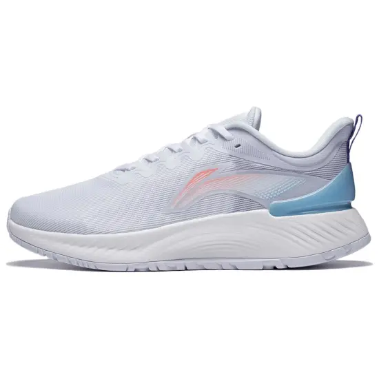 LiNing YueYing Element Anti Slip And Wear Resistant Breathable Low Top Running Shoes Men's White Blue Purple