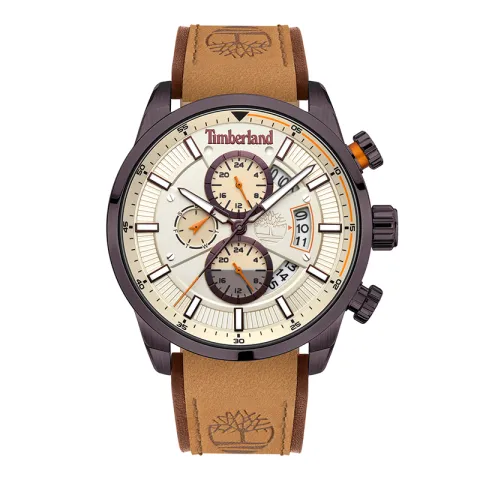 Timberland Callahan Wrist Watches Quartz Movement Beige Watch Dial Men's Watches