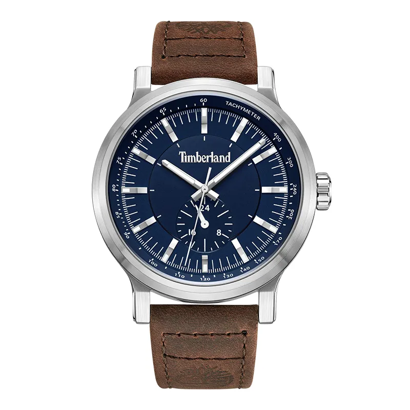 Timberland Driscoll Wrist Watches Quartz Movement Leather Strap Blue Dial Men's Watches