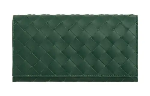 Bottega Veneta Calfskin Wallet Men's Green