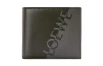 LOEWE Calfskin Wallet Men's Gray/Black
