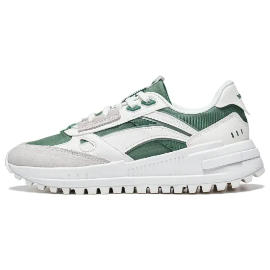 LINING Wind Rider 2.0 Casual Shoes Women's Low-Top White Gray/Green